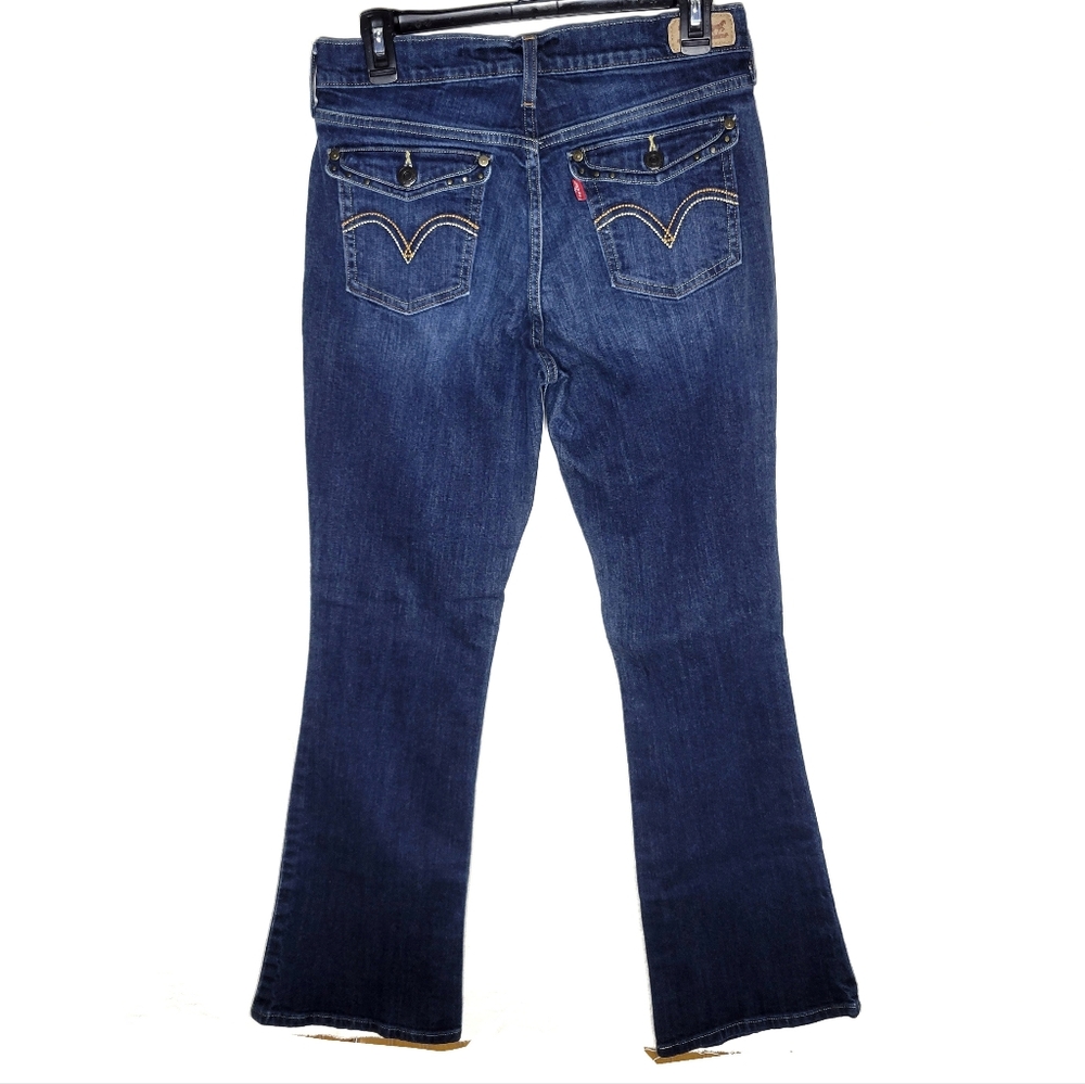 Levi's 515 bootcut 28 denim blue jeans W28 L30 women's boot cut